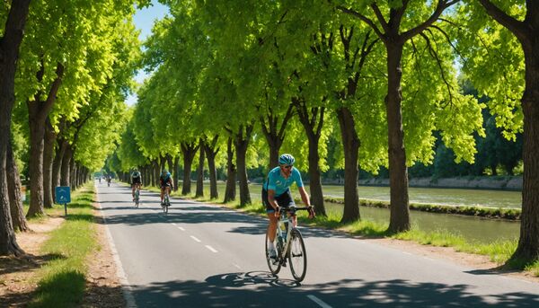 Le canal du midi à vélo depuis vias : étapes faciles à la journée